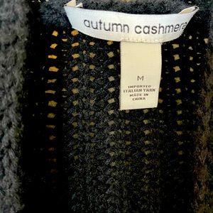 Autumn Cashmere Cozy Chunky knit Black Cardigan M